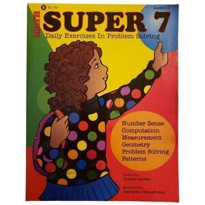 Math Super 7 Daily Exercises in Problem Solving Homeschooling Educational NEW